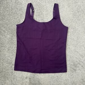 Chicos Tank Top Womens 0 (Small) Purple Adjustable Strap Stretch Camisole Casual